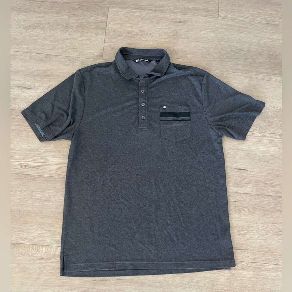 Travis Mathew Men's Gray‎ Polo Shirt XL